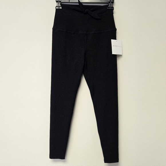 Beyond Yoga Spacedye Knot A Problem High Waisted 7/8 Yoga Leggings Black M - Picture 9 of 9